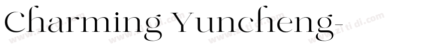 Charming Yuncheng字体转换